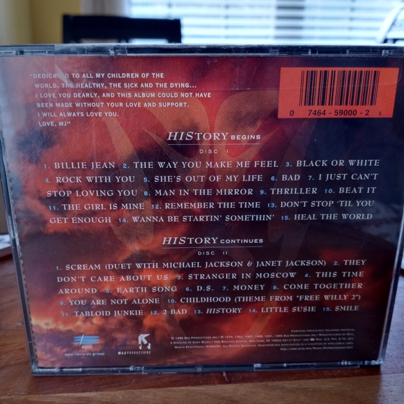 Michael Jackson History Book 1 2CD Disc Set - Picture 2 of 5